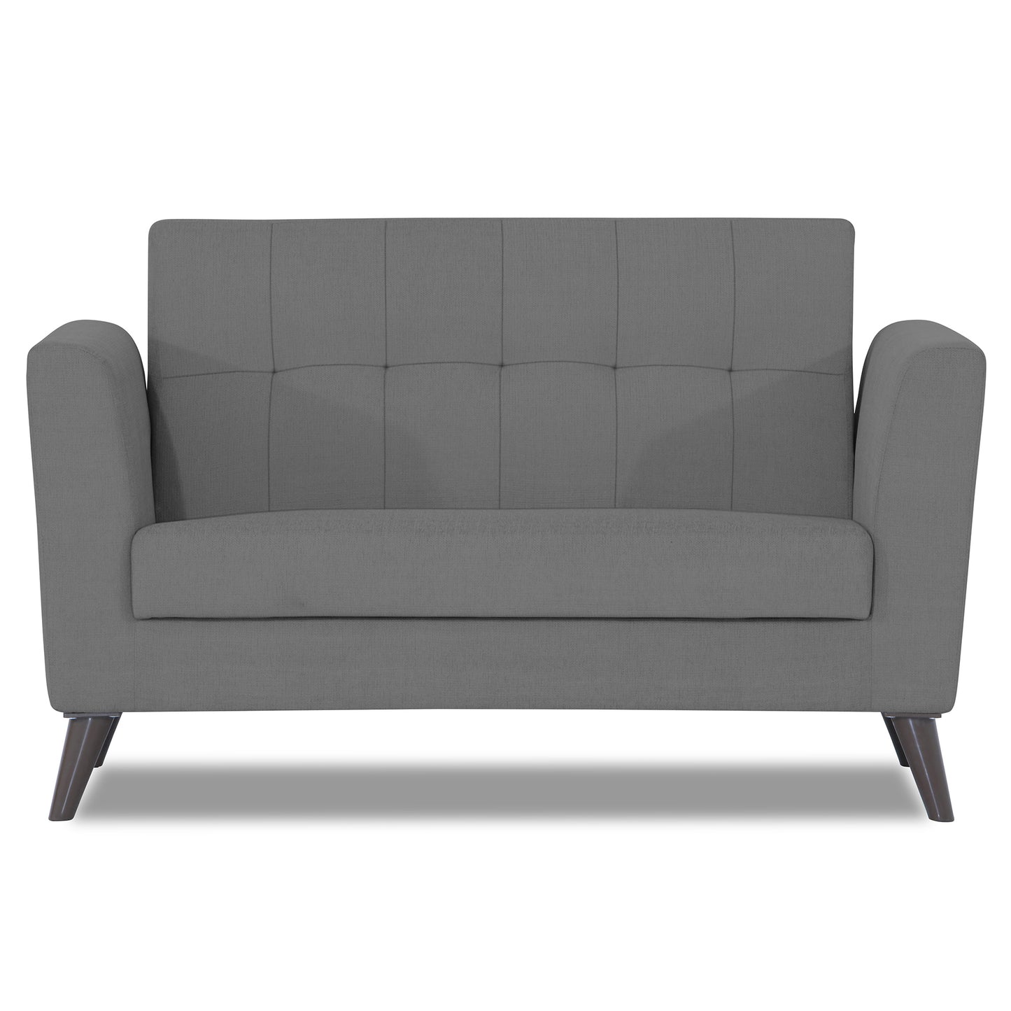 Adorn India Dannis 2 Seater Sofa (Grey) (3 Year Warranty)