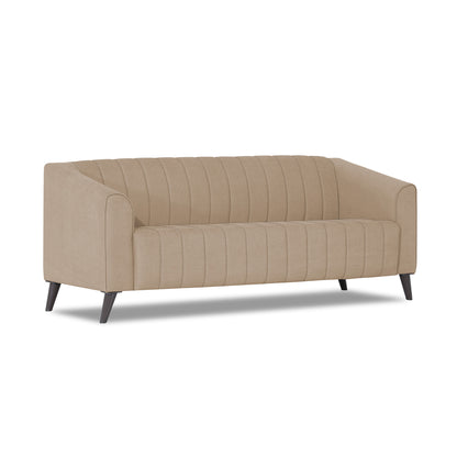 Adorn India Premium Laurel 3 Seater Sofa (Beige) (3 Year Warranty)