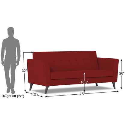 Adorn India Dannis 3 Seater Sofa