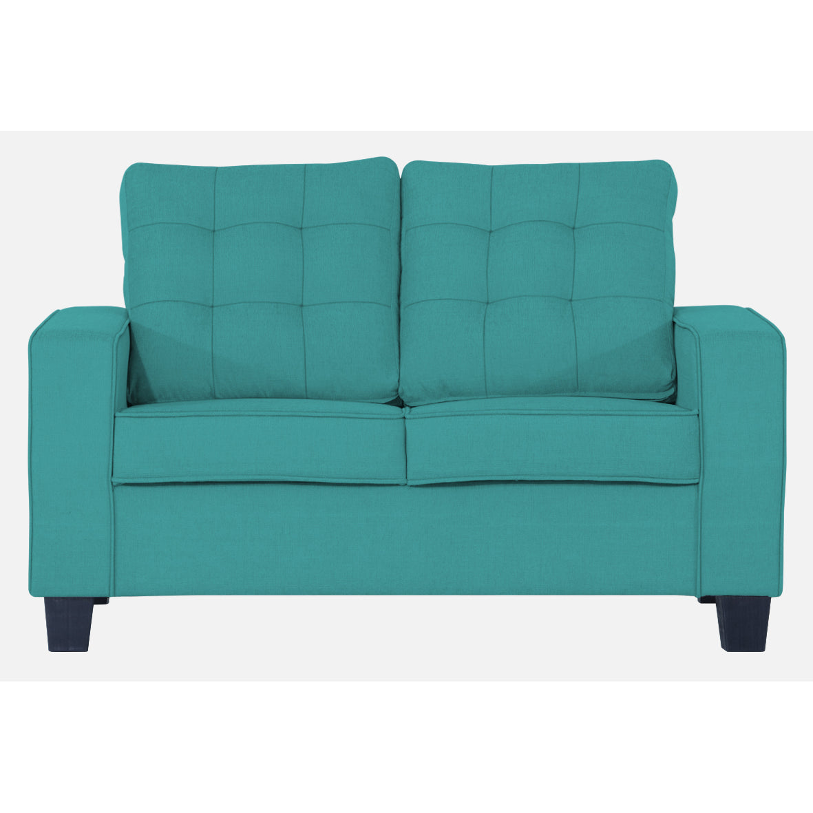 Adorn India Raptor 2 Seater Sofa (Aqua Blue)