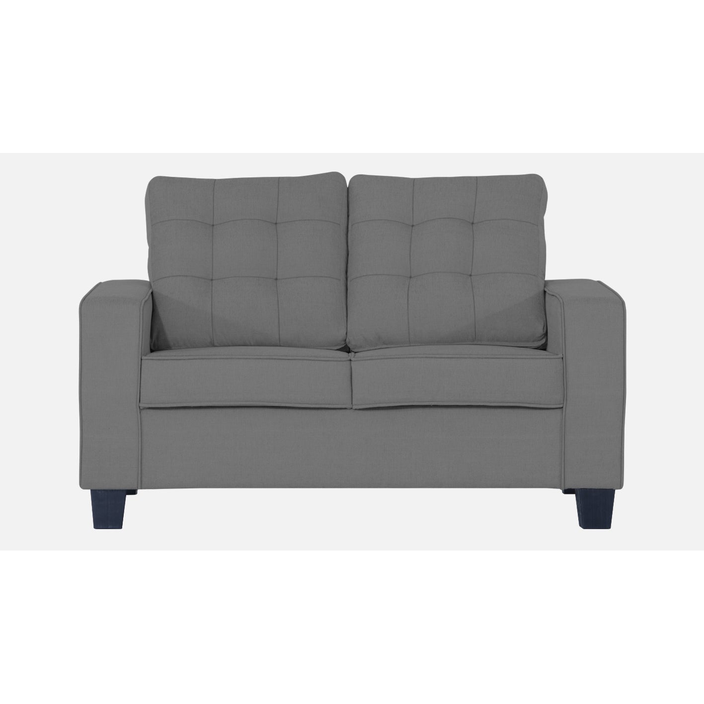 Adorn India Raptor 2 Seater Sofa (Grey)
