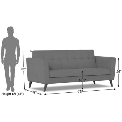 Adorn India Dannis 3 Seater Sofa