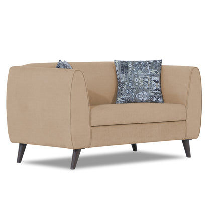 Adorn India Mason 2 Seater Sofa (Aqua Blue)