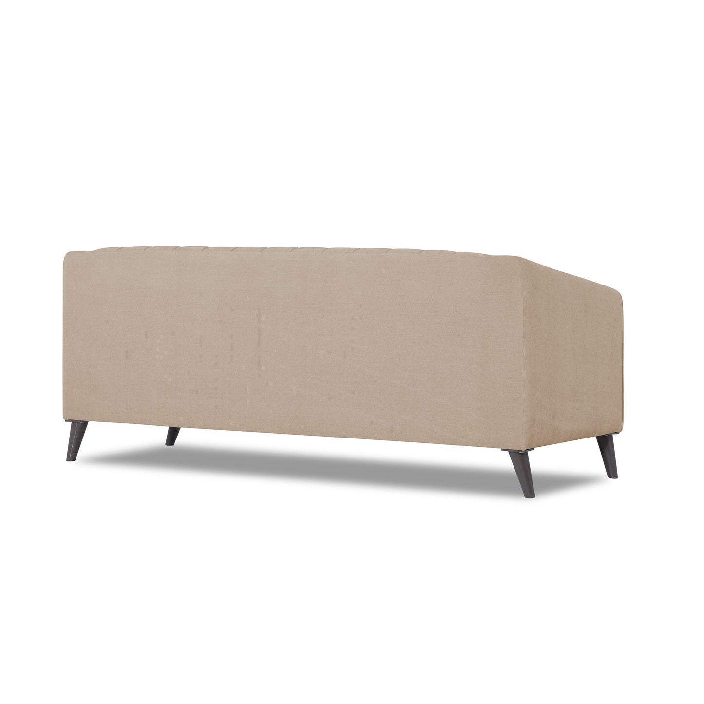 Adorn India Premium Laurel 3 Seater Sofa (Beige) (3 Year Warranty)