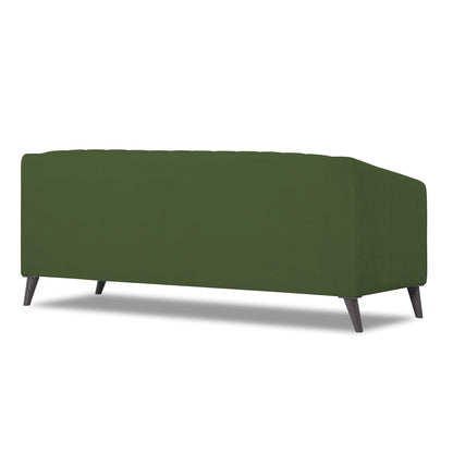 Adorn India Premium Laurel 3 Seater Sofa (Green) (3 Year Warranty)
