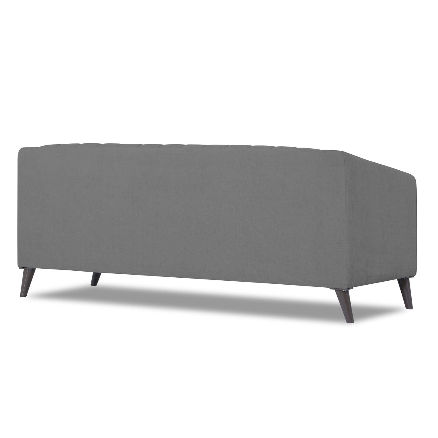 Adorn India Premium Laurel 3 Seater Sofa (Grey) (3 Year Warranty)