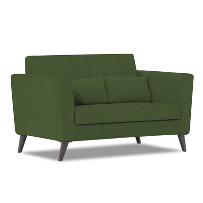 Adorn India Daniel 2 Seater Sofa (Green) (3 Year Warranty)