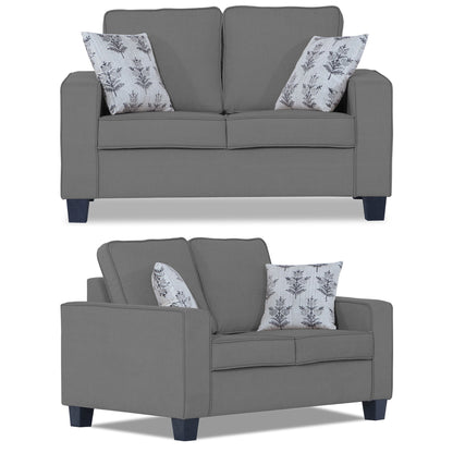 Adorn India Camden 3+2+1 6 Seater Sofa Set (Aqua Blue) (3 Year Warranty)