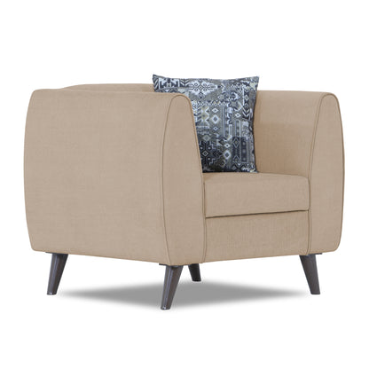 Adorn India Mason 1 Seater Sofa (Aqua Blue)