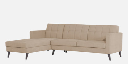 Adorn India Chilly L Shape 6 Seater Sofa Set LHS (Beige) (3 Year Warranty)