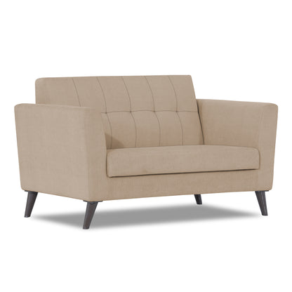 Adorn India Dannis 2 Seater Sofa (Beige) (3 Year Warranty)