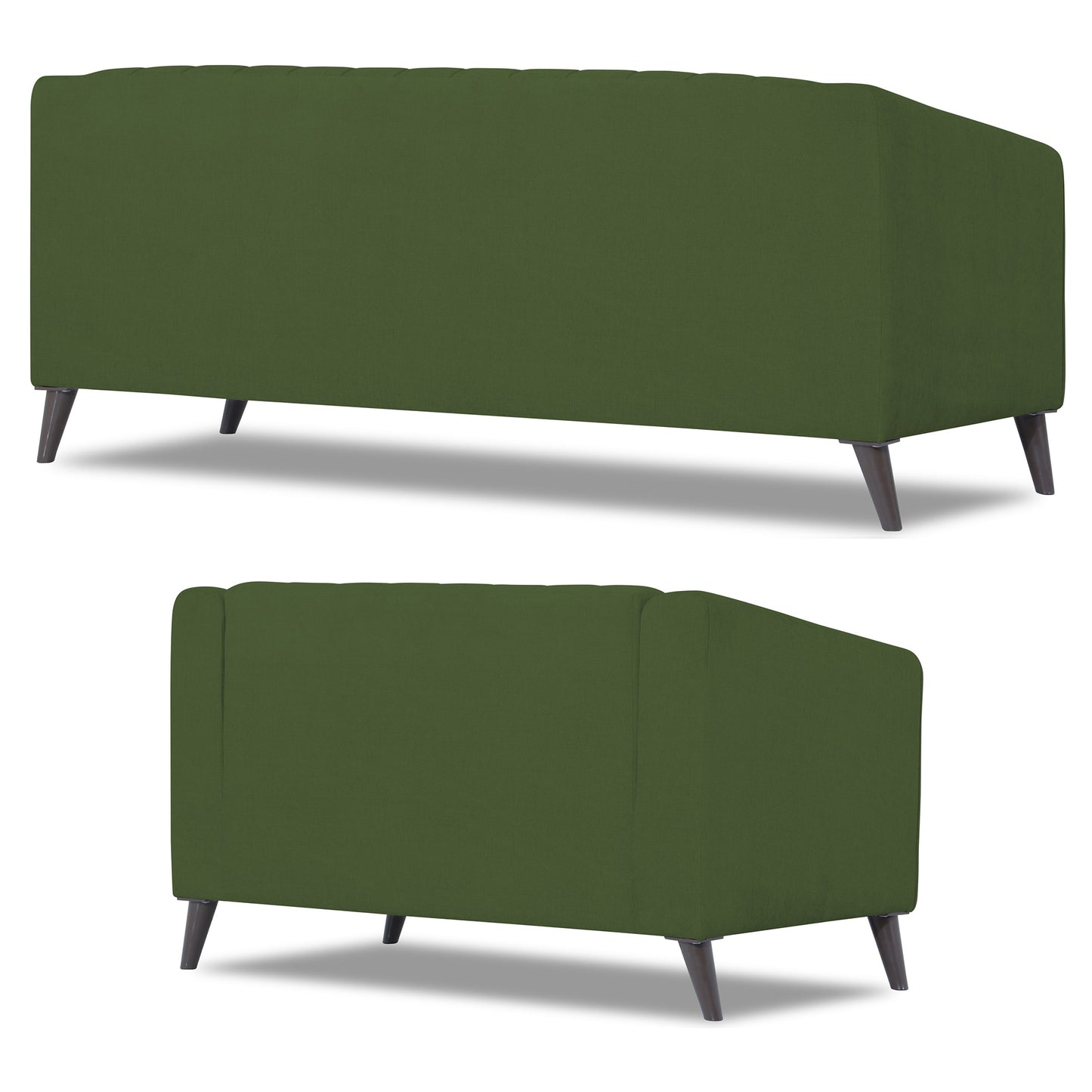Adorn India Premium Laurel 3+2 5 Seater Sofa Set (Green) (3 Year Warranty)