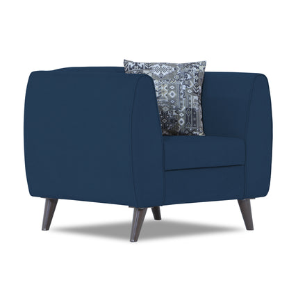 Adorn India Mason 1 Seater Sofa (Aqua Blue)
