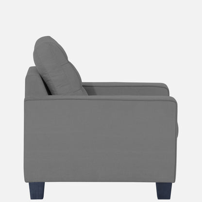 Adorn India Raptor 1 Seater Sofa (Grey)