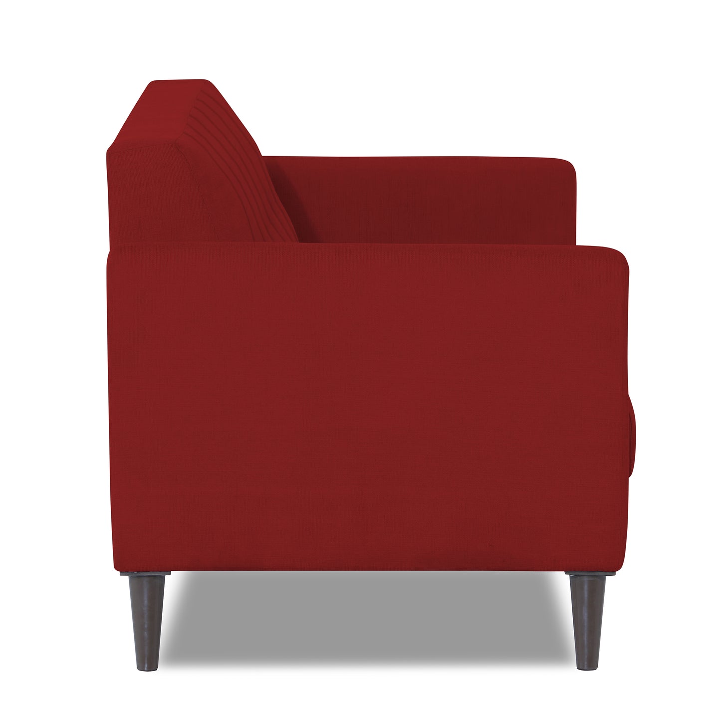 Adorn India Daniel 3 Seater Sofa (Red) (3 Year Warranty)