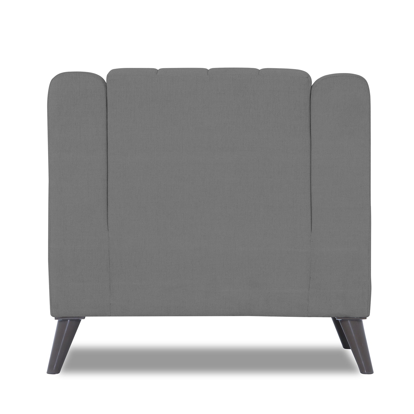 Adorn India Premium Laurel 1 Seater Sofa (Grey) (3 Year Warranty)