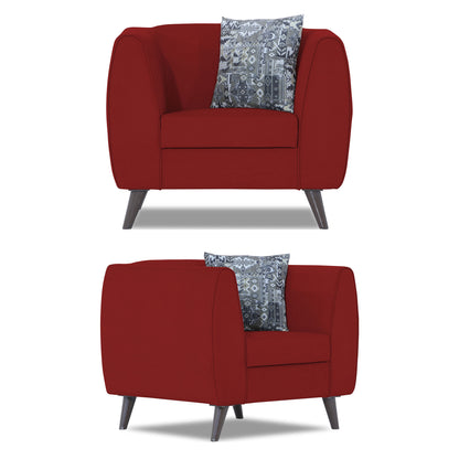 Adorn India Mason 3+1+1 5 Seater Sofa Set (Aqua Blue)