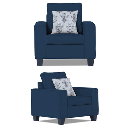 Adorn India Camden 3+2+1 6 Seater Sofa Set (Aqua Blue) (3 Year Warranty)