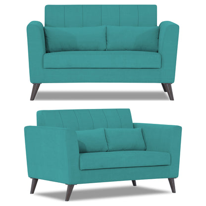 Adorn India Daniel 3+2+1 6 Seater Sofa Set (Aqua Blue) (3 Year Warranty)