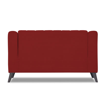 Adorn India Premium Laurel 2 Seater Sofa (Red) (3 Year Warranty)