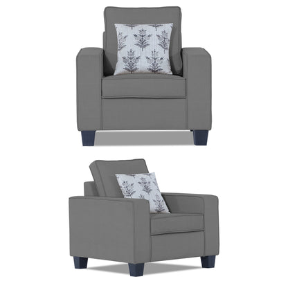 Adorn India Camden 3+2+1 6 Seater Sofa Set (Aqua Blue) (3 Year Warranty)