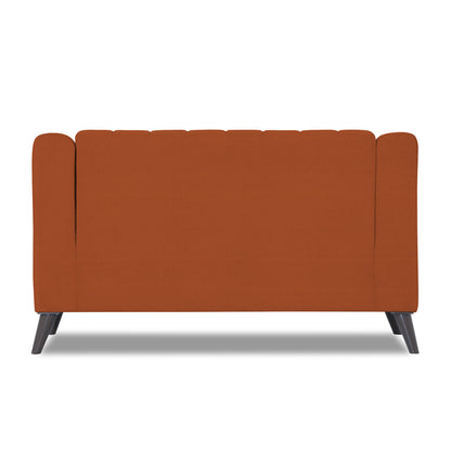 Adorn India Premium Laurel 2 Seater Sofa (Rust) (3 Year Warranty)