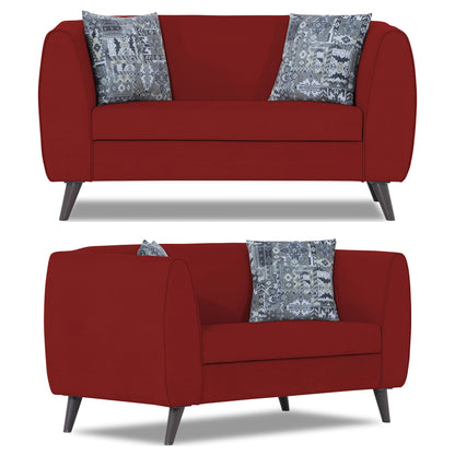 Adorn India Mason 3+2 5 Seater Sofa Set (Aqua Blue)