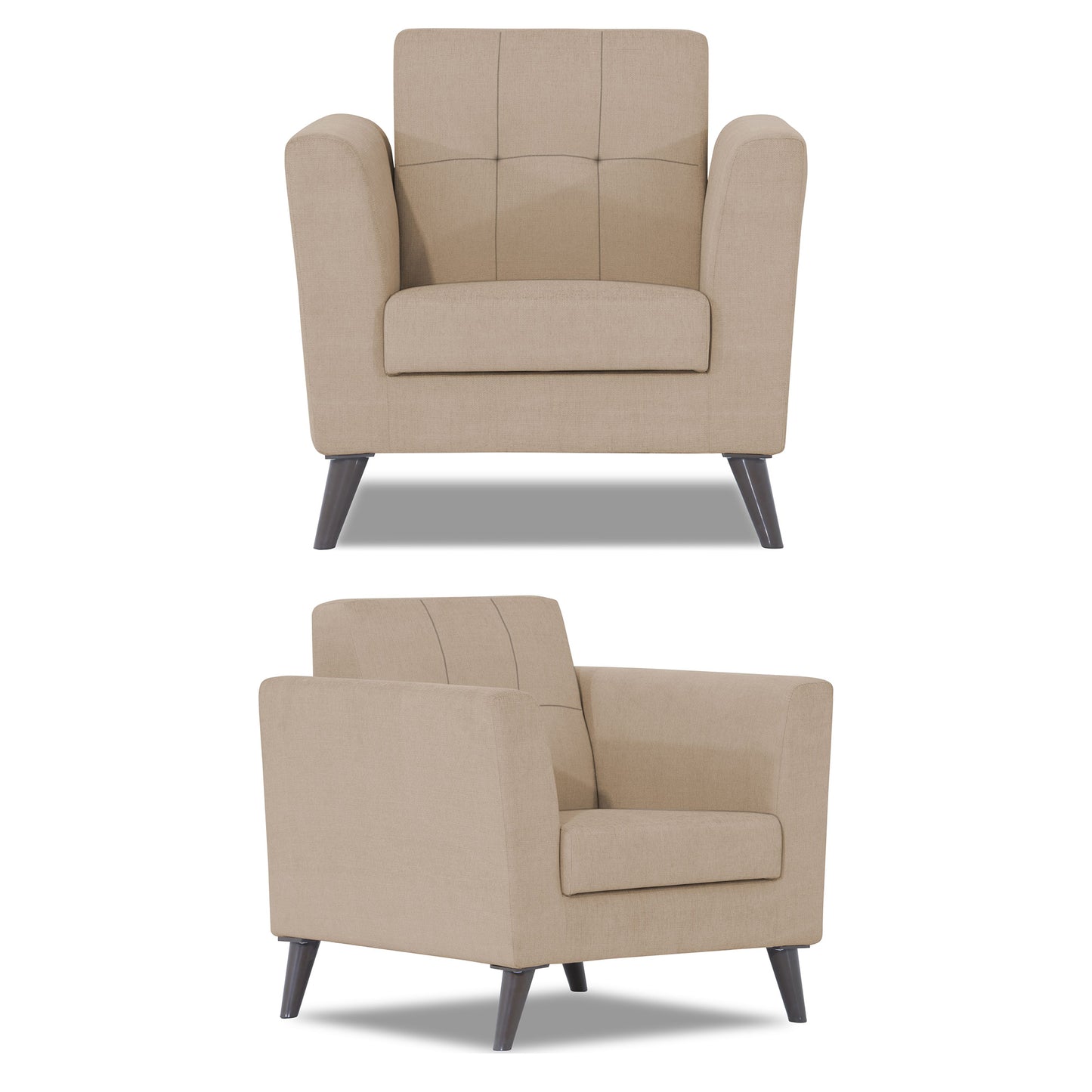 Adorn India Dannis 3+1+1 5 Seater Sofa Set