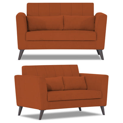 Adorn India Daniel 3+2+1 6 Seater Sofa Set (Rust) (3 Year Warranty)