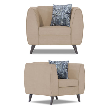 Adorn India Mason 3+1+1 5 Seater Sofa Set (Aqua Blue)