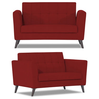 Adorn India Dannis 3+2 5 Seater Sofa Set (Red) (3 Year Warranty)