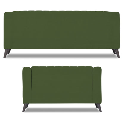 Adorn India Premium Laurel 3+2 5 Seater Sofa Set (Green) (3 Year Warranty)