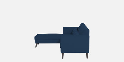 Adorn India Daniel L Shape 6 Seater Sofa Set LHS (Blue) (3 Year Warranty)
