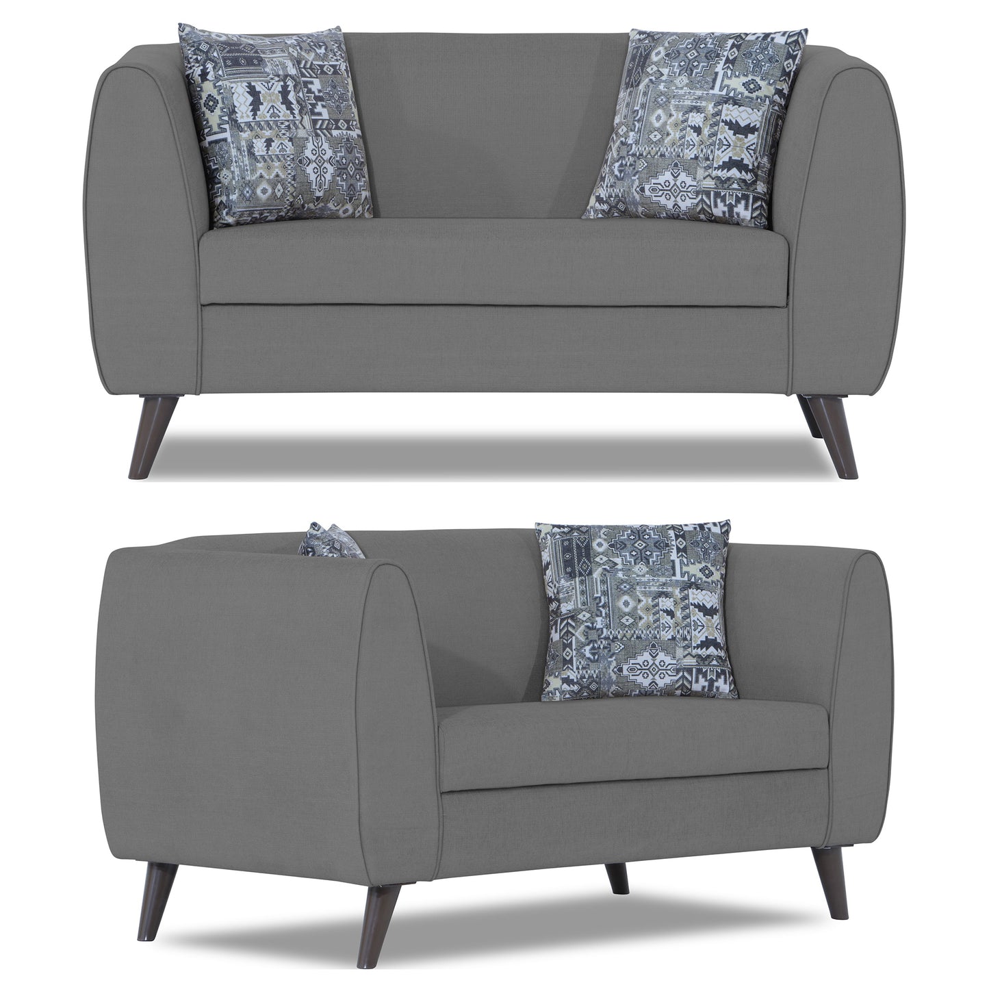 Adorn India Mason 3+2+1 6 Seater Sofa Set (Aqua Blue)