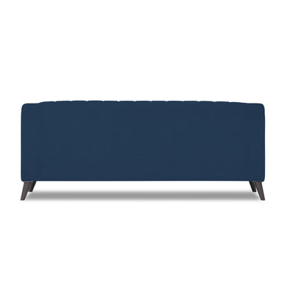 Adorn India Premium Laurel 3 Seater Sofa (Blue) (3 Year Warranty)