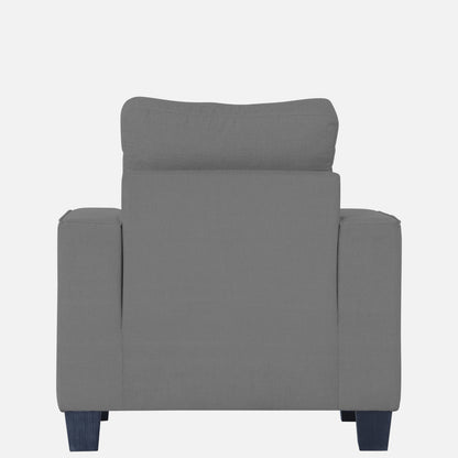 Adorn India Raptor 1 Seater Sofa (Grey)
