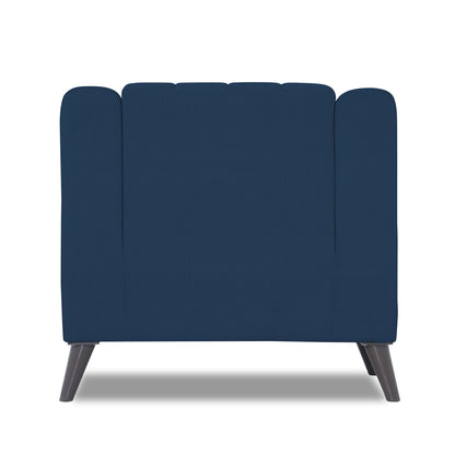 Adorn India Premium Laurel 1 Seater Sofa (Blue) (3 Year Warranty)