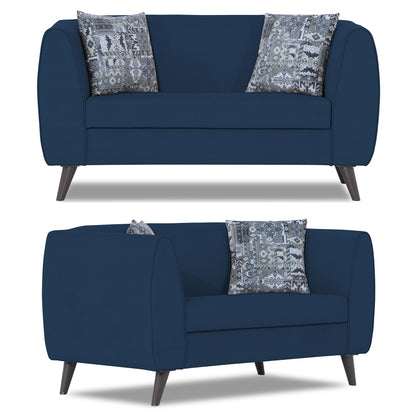 Adorn India Mason 3+2 5 Seater Sofa Set (Aqua Blue)