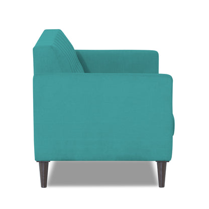 Adorn India Daniel 3 Seater Sofa (Aqua Blue) (3 Year Warranty)