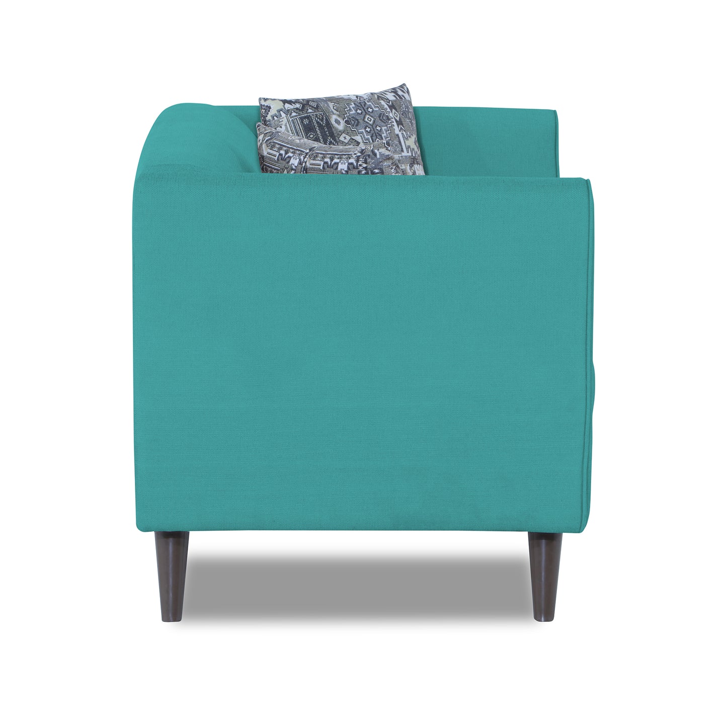 Adorn India Mason 2 Seater Sofa (Aqua Blue)