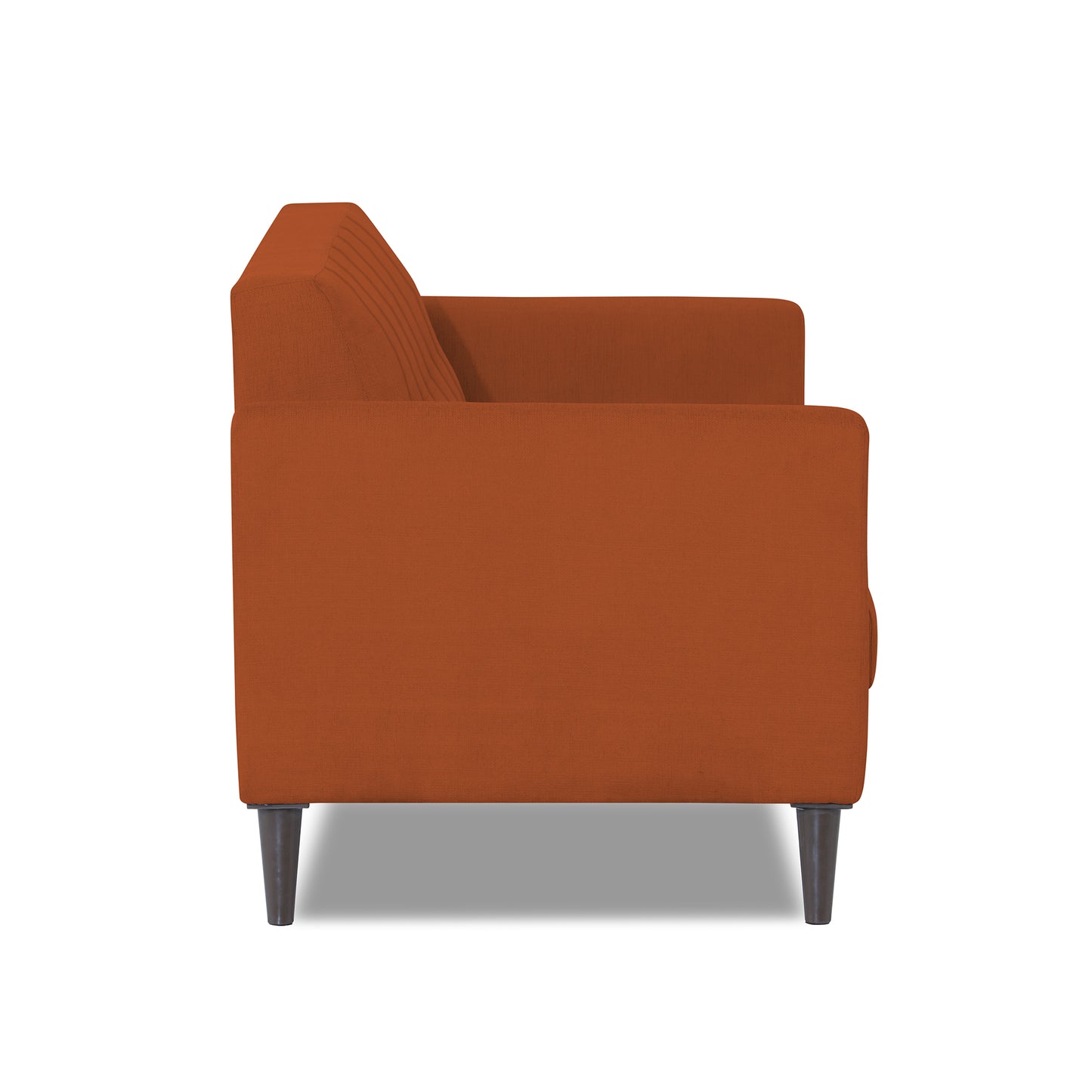Adorn India Daniel 3 Seater Sofa (Rust) (3 Year Warranty)
