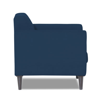Adorn India Dannis 1 Seater Sofa (Blue) (3 Year Warranty)