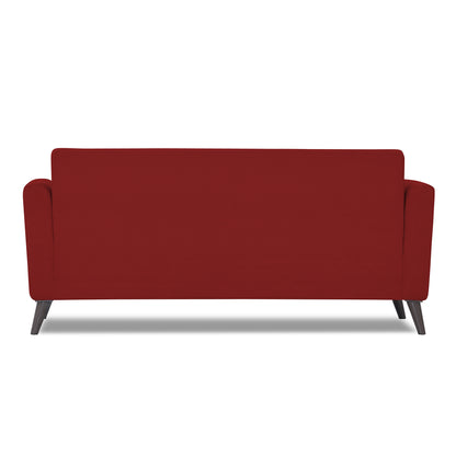 Adorn India Daniel 3 Seater Sofa (Red) (3 Year Warranty)