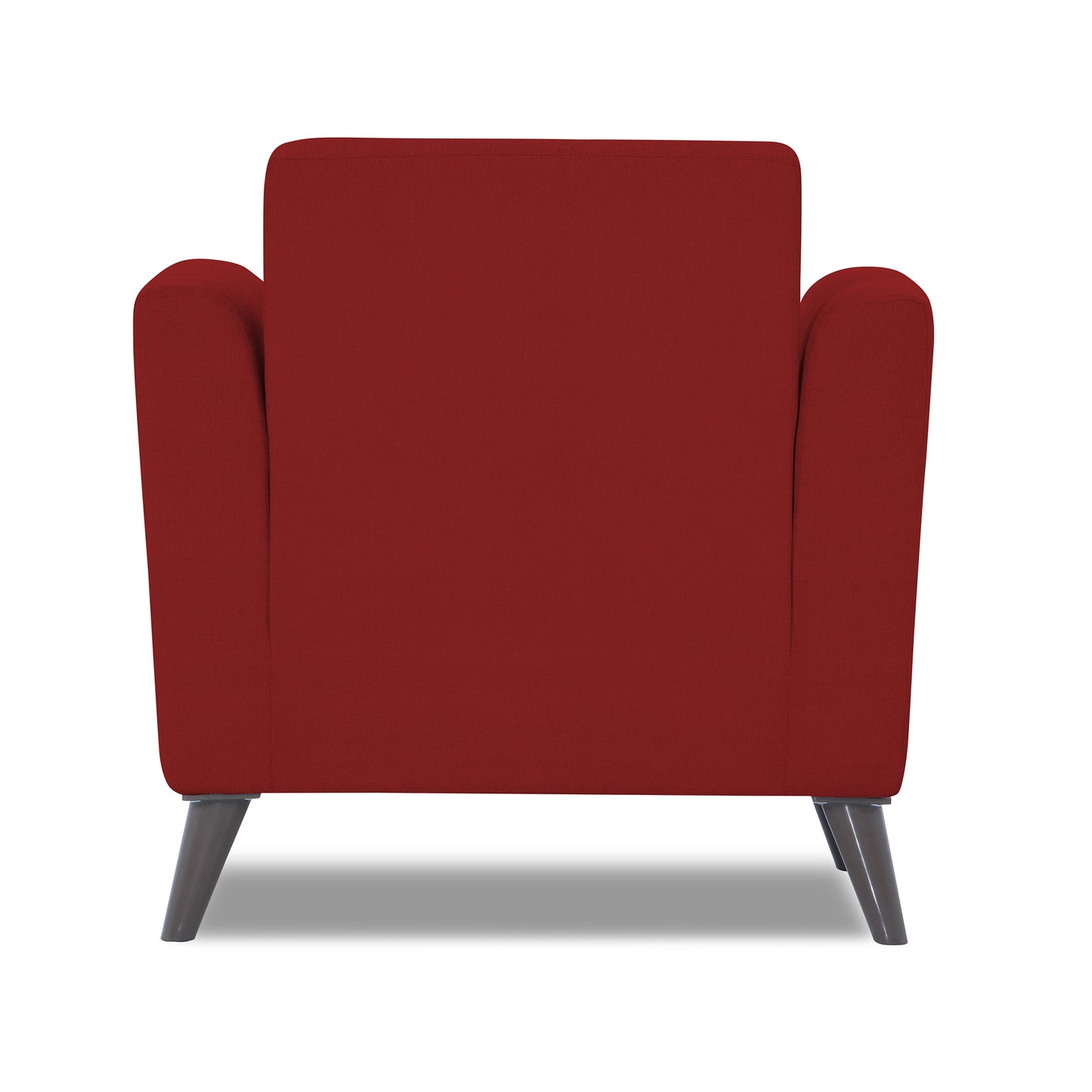 Adorn India Dannis 1 Seater Sofa (Red) (3 Year Warranty)