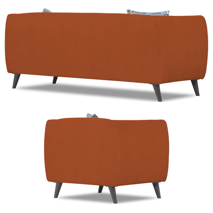 Adorn India Mason 3+1+1 5 Seater Sofa Set (Aqua Blue)