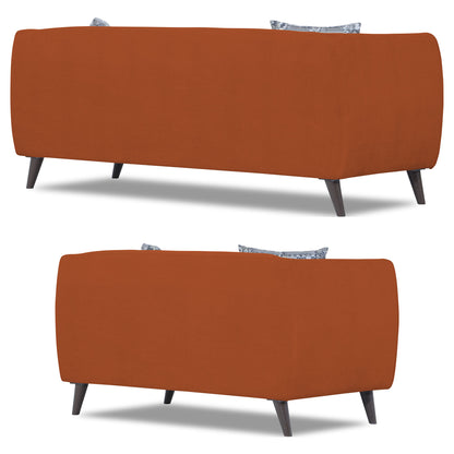 Adorn India Mason 3+2 5 Seater Sofa Set (Aqua Blue)
