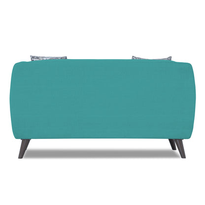 Adorn India Mason 2 Seater Sofa (Aqua Blue)