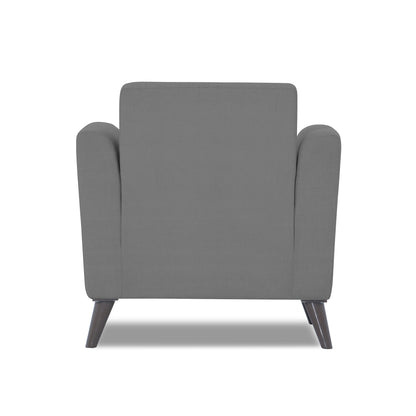 Adorn India Daniel 1 Seater Sofa (Grey) (3 Year Warranty)