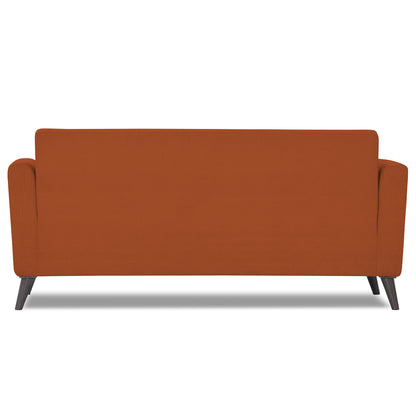 Adorn India Dannis 3 Seater Sofa (Rust) (3 Year Warranty)