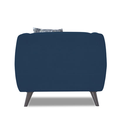 Adorn India Mason 1 Seater Sofa (Aqua Blue)